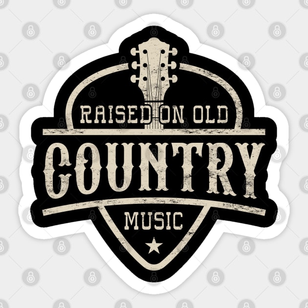 Raised On Old Country Music Sticker by TwistedCharm